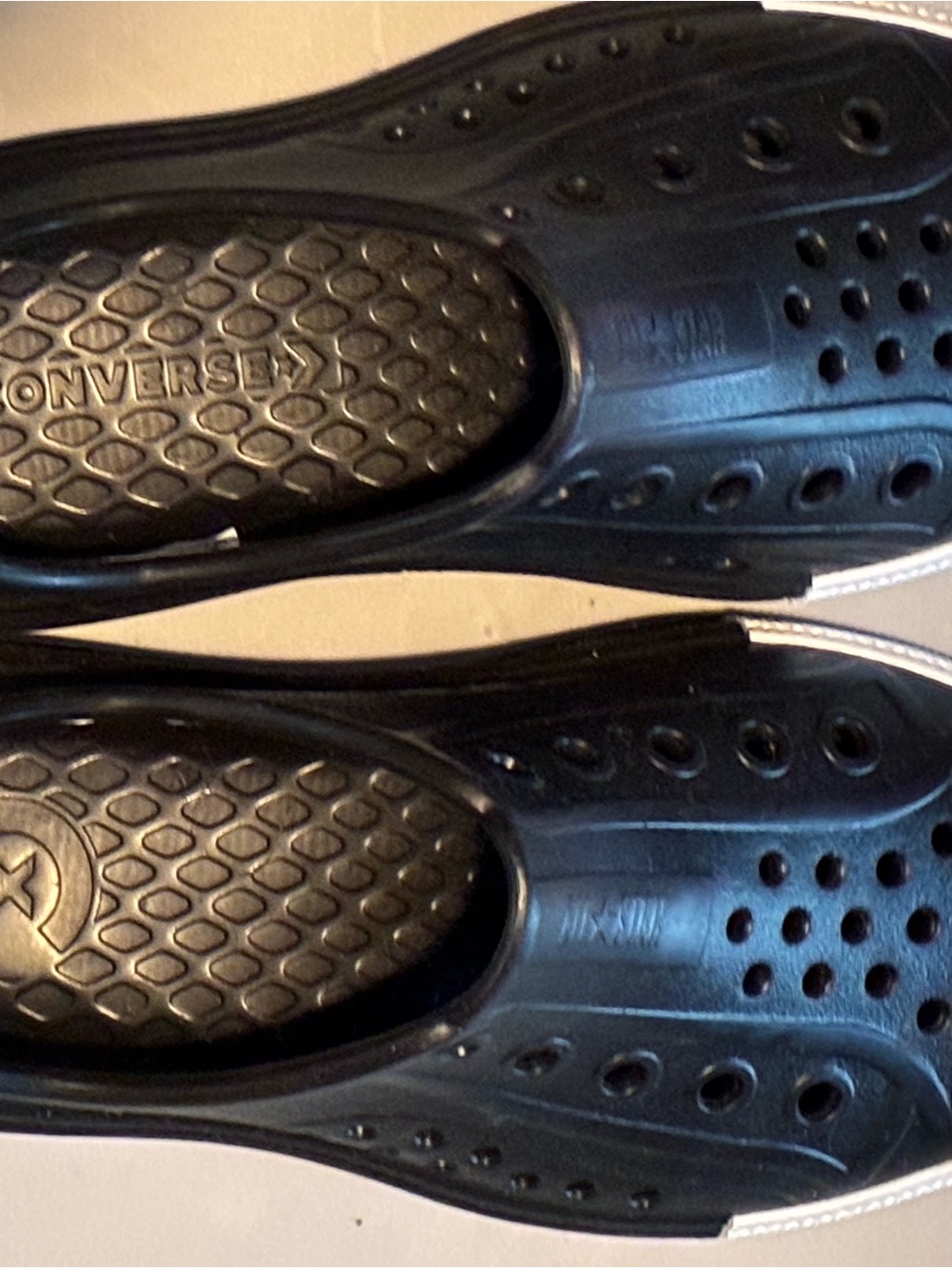 Converse Big Boys Black Slip-On Perforated Water Shoes Or Casual Wear.